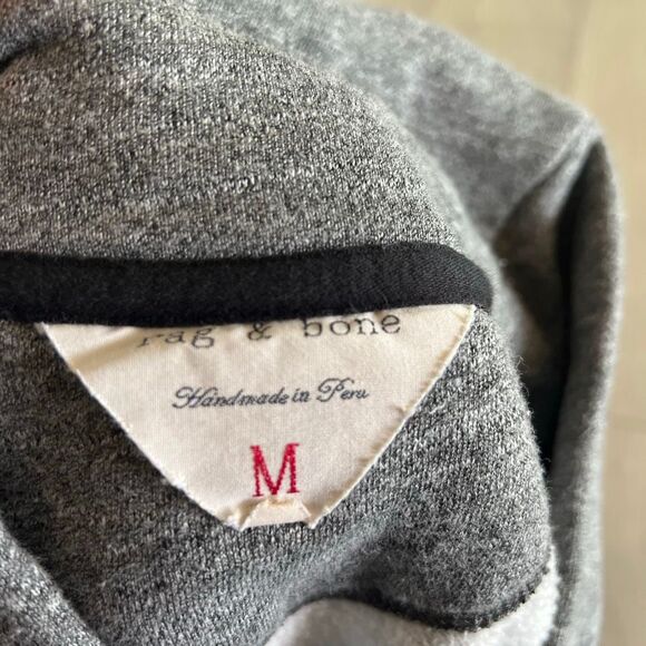 Rag Bone Shawl Collar Cardigan W Elbow Patches size M - Picture 7 of 10